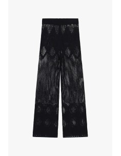 Pantaloni A Zampa Traforati Lavorati A Maglia Dixie - Vestiti Firma... 2