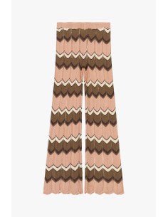 Pantaloni A Zampa Con Motivo Chevron Lavorato Dixie - Vestiti Firma...