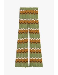 Pantaloni A Zampa Con Motivo Chevron Lavorato Dixie - Vestiti Firma... 2