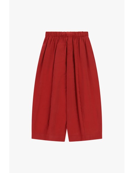 Calças Palazzo Cropped Cintura Elástica Dixie