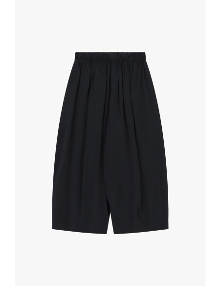 Calças Palazzo Cropped Cintura Elástica Dixie