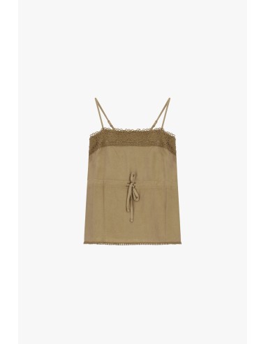 Top Spalline Sottili Con Pizzo E Fiocco Frontale Dixie - Vestiti Fi...
