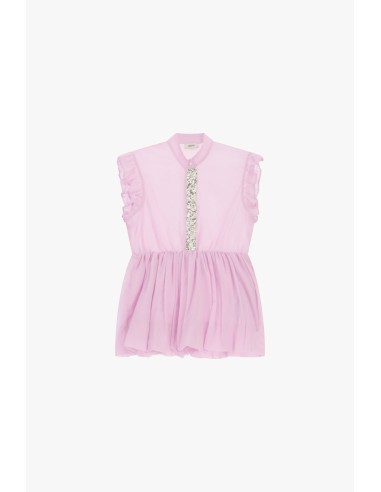 Top com folhos e detalhes decorativos frontais Dixie