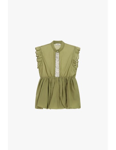 Top com Folhos e Detalhes Decorativos Frontais Dixie