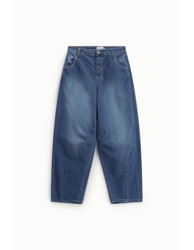 Jeans de perna larga com corte balão Please