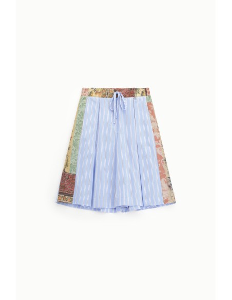 Shorts Às Riscas Com Cordão Regulável Dixie