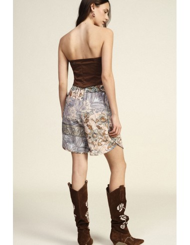 Shorts Corte Regular Padrão Floral Estampa Mista Dixie