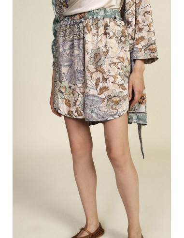 Shorts Corte Regular Padrão Floral Estampa Mista Dixie
