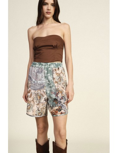 Shorts, corte regular, padrão floral e estampado misto, Dixie