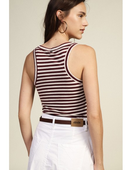 Top de Alças Largas Corte Reto Dixie