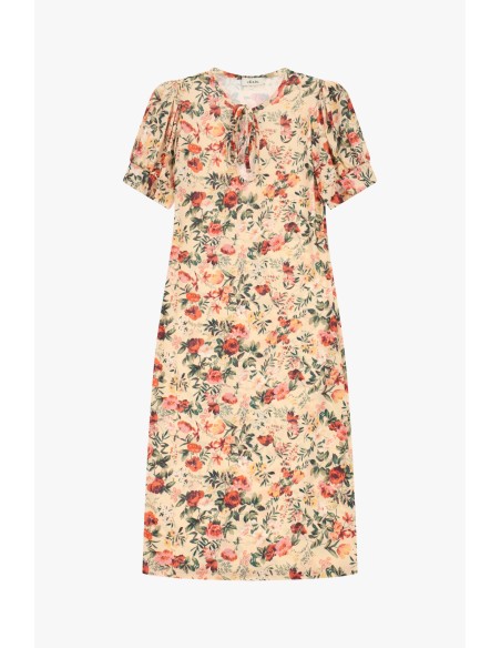 Abito Midi Stampa Floreale Con Maniche Corte Dixie - Vestiti Firmat...