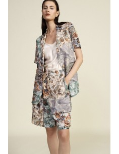 Shorts Regular-Fit com Estampa Patchwork Floral Dixie