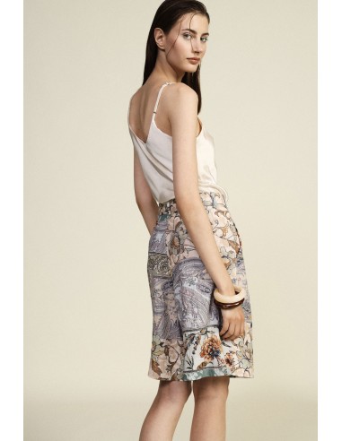 Shorts de corte regular com estampa patchwork floral Dixie