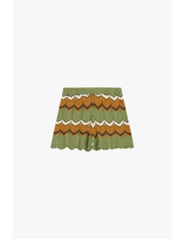 Shorts Jacquard A Righe Zigzag E Bordo Smerlato Dixie - Vestiti Fir...