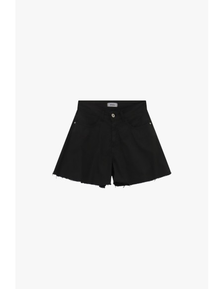 Shorts de corte regular com bainha desfiada e bolsos Dixie