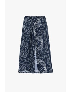 Saia Longa com Estampa Paisley e Fenda Frontal Dixie 2