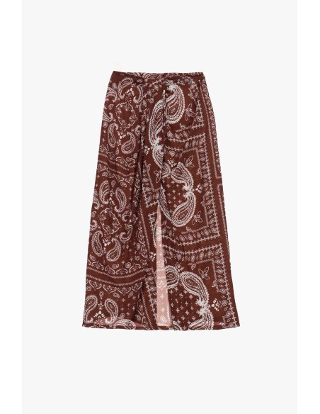 Gonna Lunga Con Stampa Paisley E Apertura Frontale Dixie - Vestiti ...