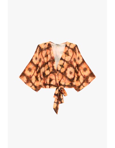 Blusa Corta Fantasia Nodo Frontale Dixie - Vestiti Firmati Life Smiles