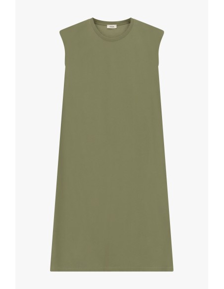 Vestido Reto Sem Mangas Com Fendas Laterais Dixie