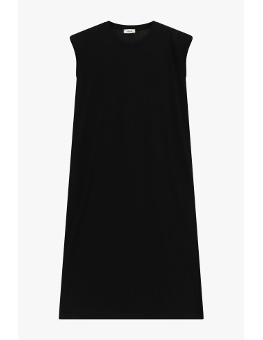 Vestido reto sem mangas com fendas laterais Dixie