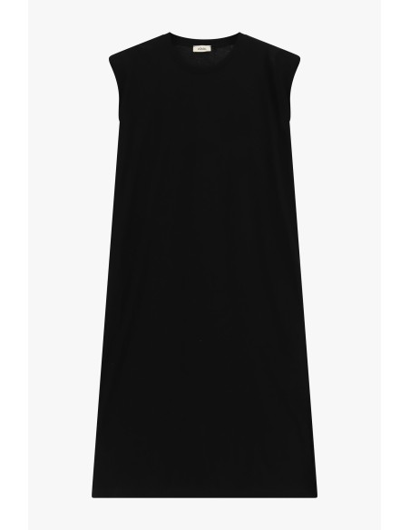 Vestido reto sem mangas com fendas laterais Dixie