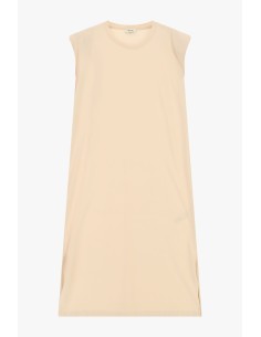 Vestido reto sem mangas com fendas laterais Dixie