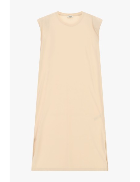 Vestido reto sem mangas com fendas laterais Dixie
