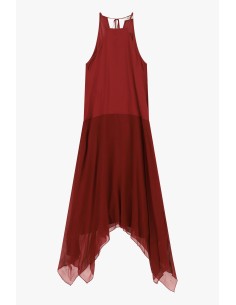 Vestido longo sem mangas com bainha assimétrica Dixie 2