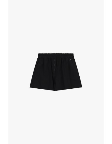 Shorts Regular-Fit Cintura Elástica Com Botões Dixie