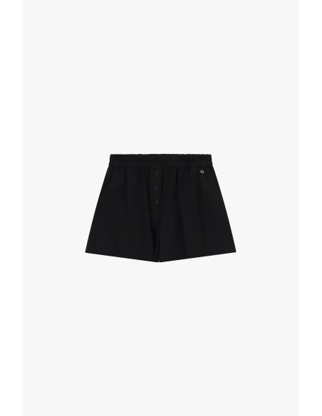 Shorts Regular-Fit Cintura Elástica Com Botões Dixie