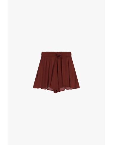 Skorts Curtos Com Cintura Elástica E Cordão Dixie