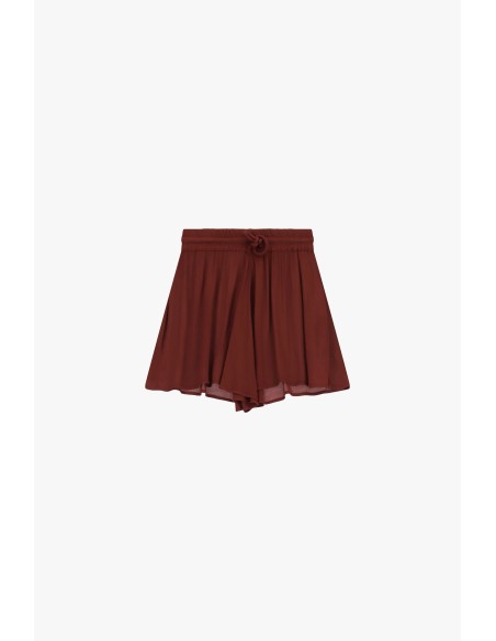 Skorts Curtos Com Cintura Elástica E Cordão Dixie