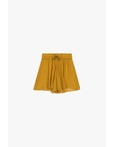 Skorts Curtos Com Cintura Elástica E Cordão Dixie