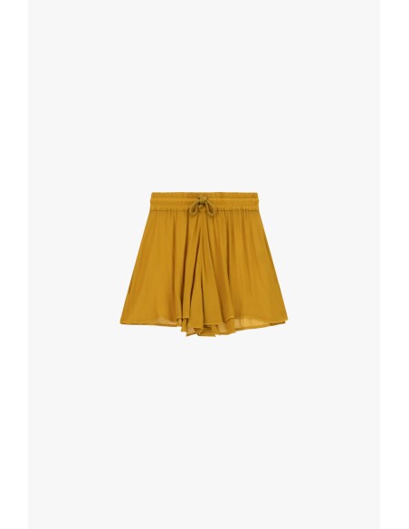 Skorts Curtos Com Cintura Elástica E Cordão Dixie