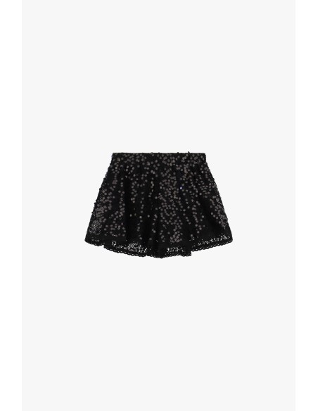 Shorts em renda com corte amplo e cintura elástica Dixie