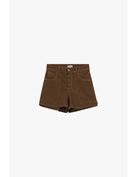 Shorts Regular-Fit com bolsos aplicados frontais Dixie