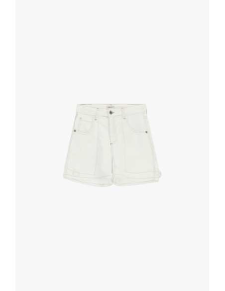 Shorts de corte regular com bolsos aplicados frontais Dixie