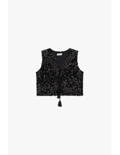 Top perfurado com tiras e detalhes decorativos Dixie 2