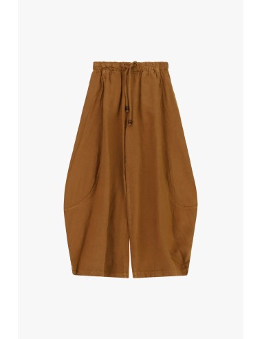 Calças Palazzo Cropped com Elástico e Cordão Dixie