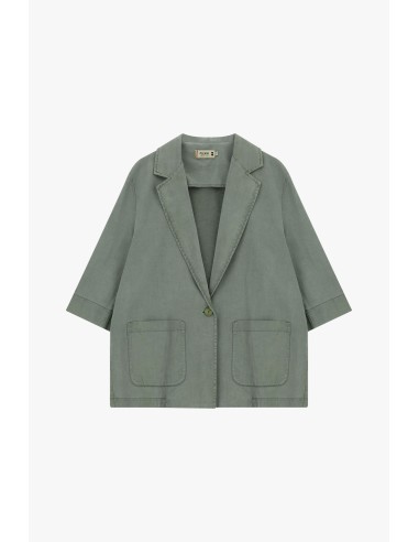 Blazer oversize com bolsos frontais e mangas largas Please