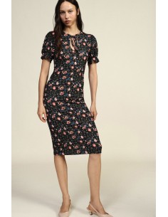 Abito Midi Fantasia Floreale Con Scollo A V Dixie - Vestiti Firmati...