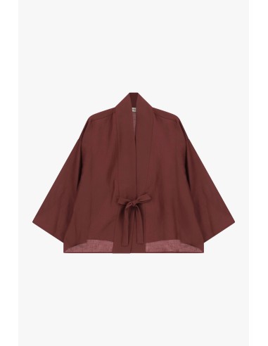 Blazer curto corte amplo com cinto para amarrar Dixie