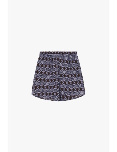 Shorts de corte regular com motivo geométrico e elástico Dixie