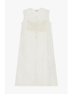 Top Smanicato Con Ricami Traforati Decorativi Dixie - Vestiti Firma... 2