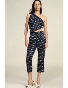 Pantaloni Cropped A Pois Con Vita Regular Dixie - Vestiti Firmati L... 2