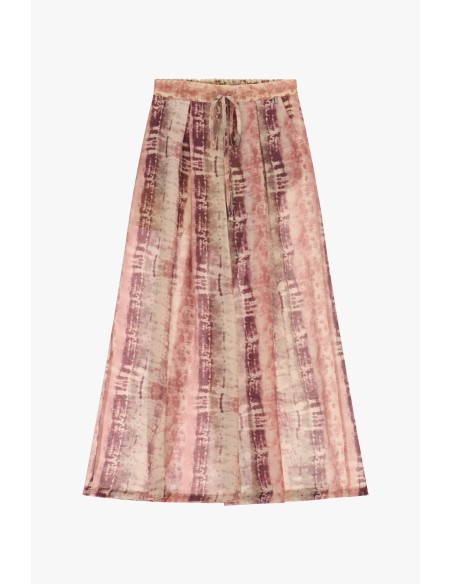 Calças Palazzo Estampa Tie-Dye com Cordão Dixie