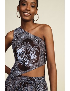 Top Asimmetrico Monospalla Con Stampa Paisley Dixie - Vestiti Firma...