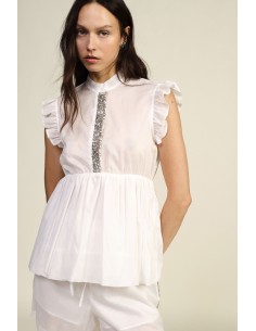 Top Con Volant E Dettagli Decorativi Frontali Dixie - Vestiti Firma...