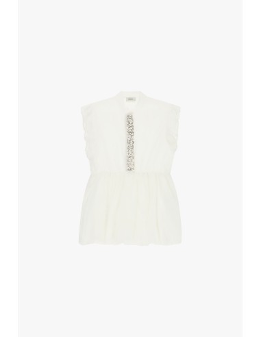 Top com Folhos e Detalhes Decorativos Frontais Dixie
