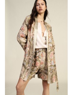 Cappotto Duster Fantasia Floreale Con Cintura Dixie - Vestiti Firma...